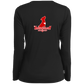 ArtichokeUSA Custom Design. Pitbull Love. Ladies’ Long Sleeve Performance V-Neck Tee