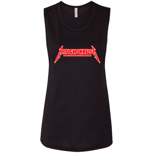 ArtichokeUSA Custom Design. Metallica Style Logo. Let's Make One For Your Project. Ladies' Flowy Muscle Tank