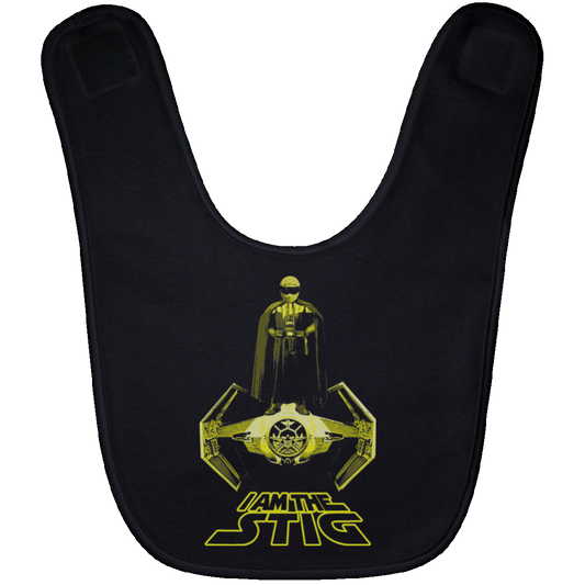 ArtichokeUSA Custom Design. I am the Stig. Vader/ The Stig Fan Art. Baby Bib