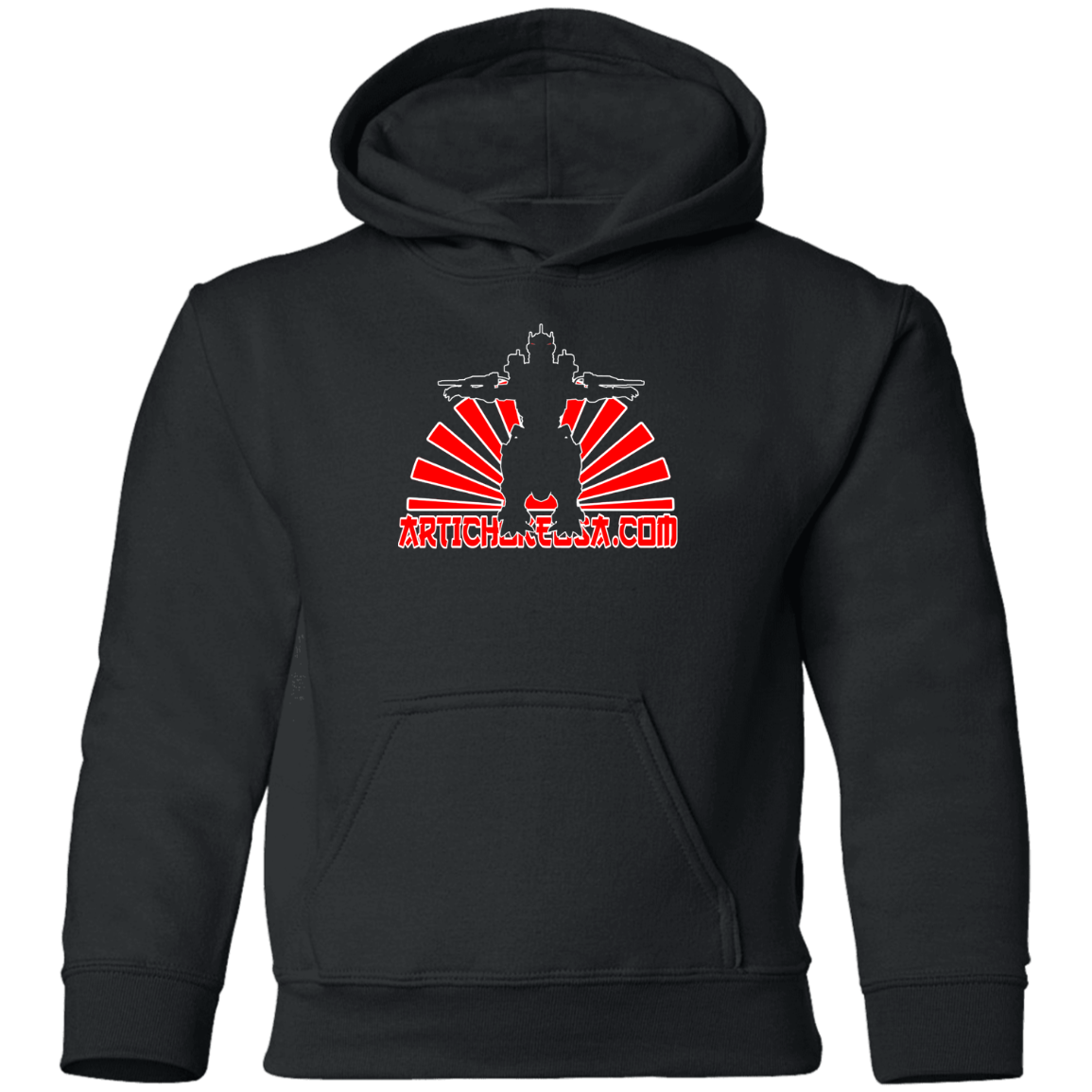 ArtichokeUSA Custom Design. Fan Art Mechagodzilla/Godzilla. Youth Pullover Hoodie