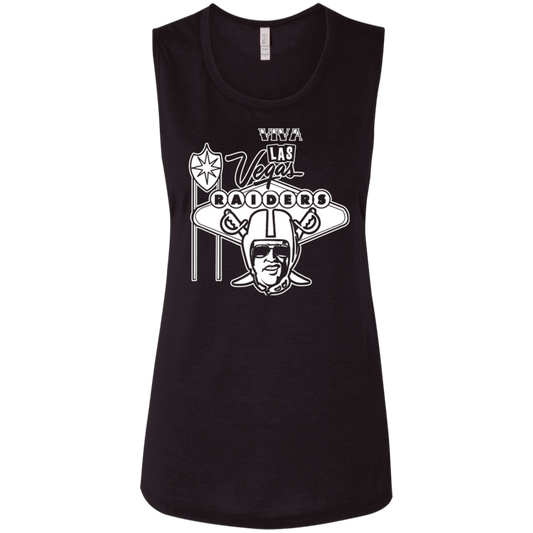 ArtichokeUSA Custom Design. Las Vegas Raiders. Las Vegas / Elvis Presley Parody Fan Art. Let's Create Your Own Team Design Today. Ladies' Flowy Muscle Tank