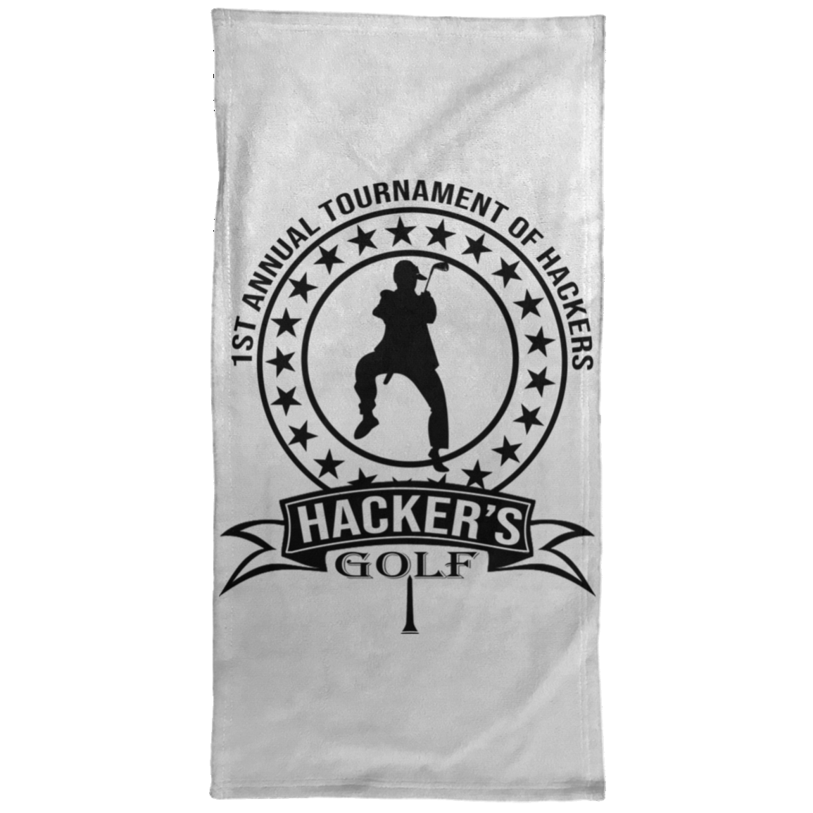 OPG Custom Design #20.1st Annual Hackers Golf Tournament. Men's Edition. Towel - 15x30