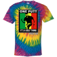 OPG Custom Design #22. One Putt / One Love Parody with Fan Art. Male Edition. Youth Tie Dye T-Shirt