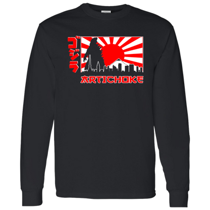 ArtichokeUSA Custom Design.  Fan Art Godzilla/Mecha Godzilla. 100 % Cotton LS T-Shirt