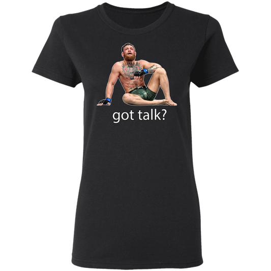 Artichoke Fight Gear Custom Design #12. Got Talk? MMA. Ladies' 100% preshrunk cotton