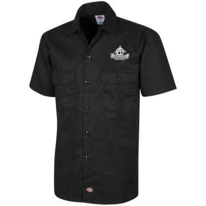 Embroidered Men's Short Sleeve Workshirt