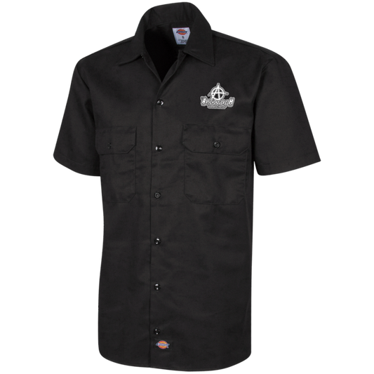 Embroidered Men's Short Sleeve Workshirt