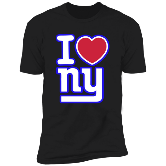 ArtichokeUSA Custom Design. I heart New York Giants. NY Giants Football Fan Art. Men's Premium Short Sleeve T-Shirt