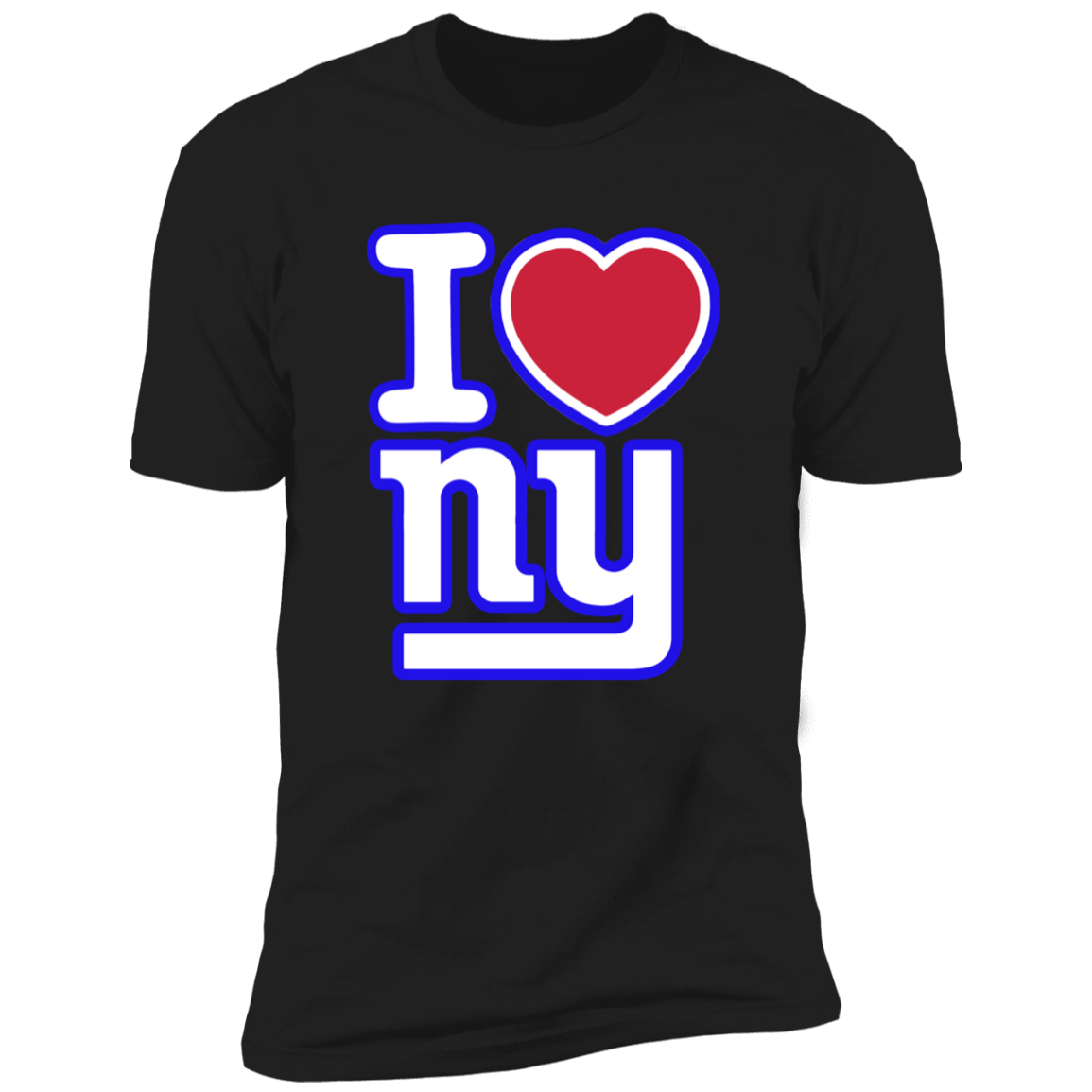 ArtichokeUSA Custom Design. I heart New York Giants. NY Giants Football Fan Art. Men's Premium Short Sleeve T-Shirt