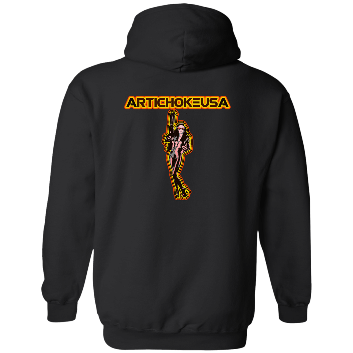 ArtichokeUSA Character and Font design. Let's Create Your Own Team Design Today. Mary Boom Boom. Zip Up Hooded Sweatshirt