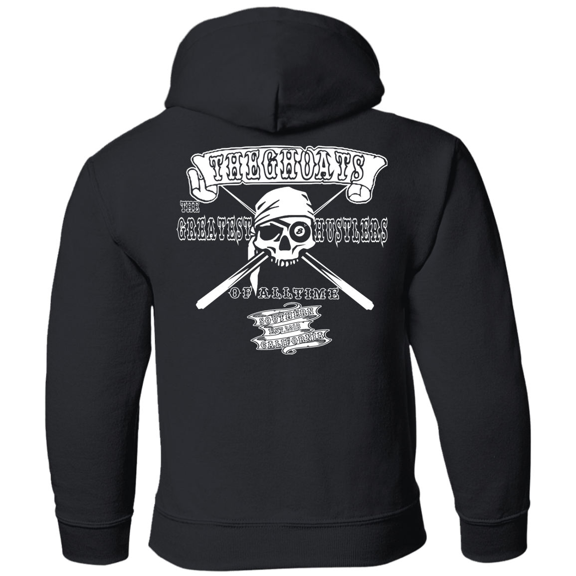 The GHOATS Custom Design. #4 Motorcycle Club Style. Ver 2/2. Youth Pullover Hoodie