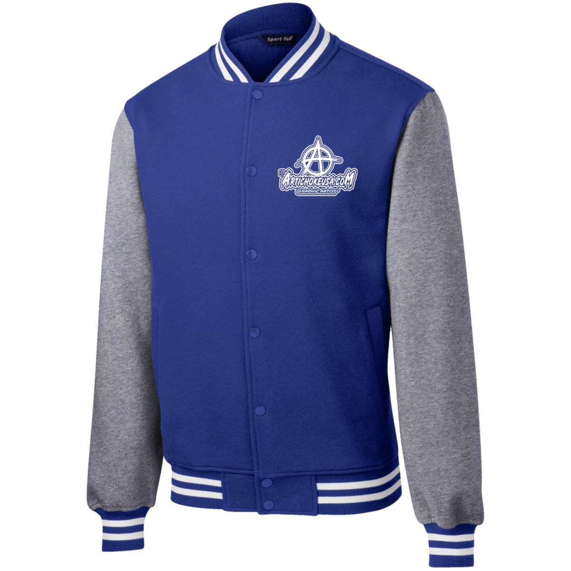 Embroidered Fleece Letterman Jacket
