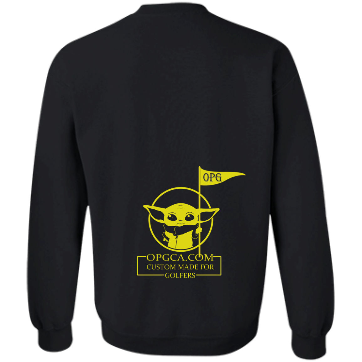 OPG Custom Design #21. May the course be with you. Star Wars Parody and Fan Art. Crewneck Pullover Sweatshirt