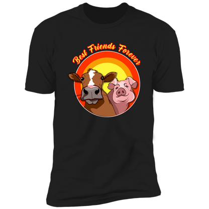 ArtichokeUSA Custom Design. Best Friends Forever. Bacon Cheese Burger. Men's Premium Short Sleeve T-Shirt