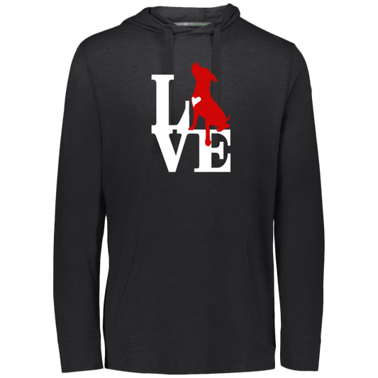 ArtichokeUSA Custom Design. Pitbull Love. Eco Triblend T-Shirt Hoodie