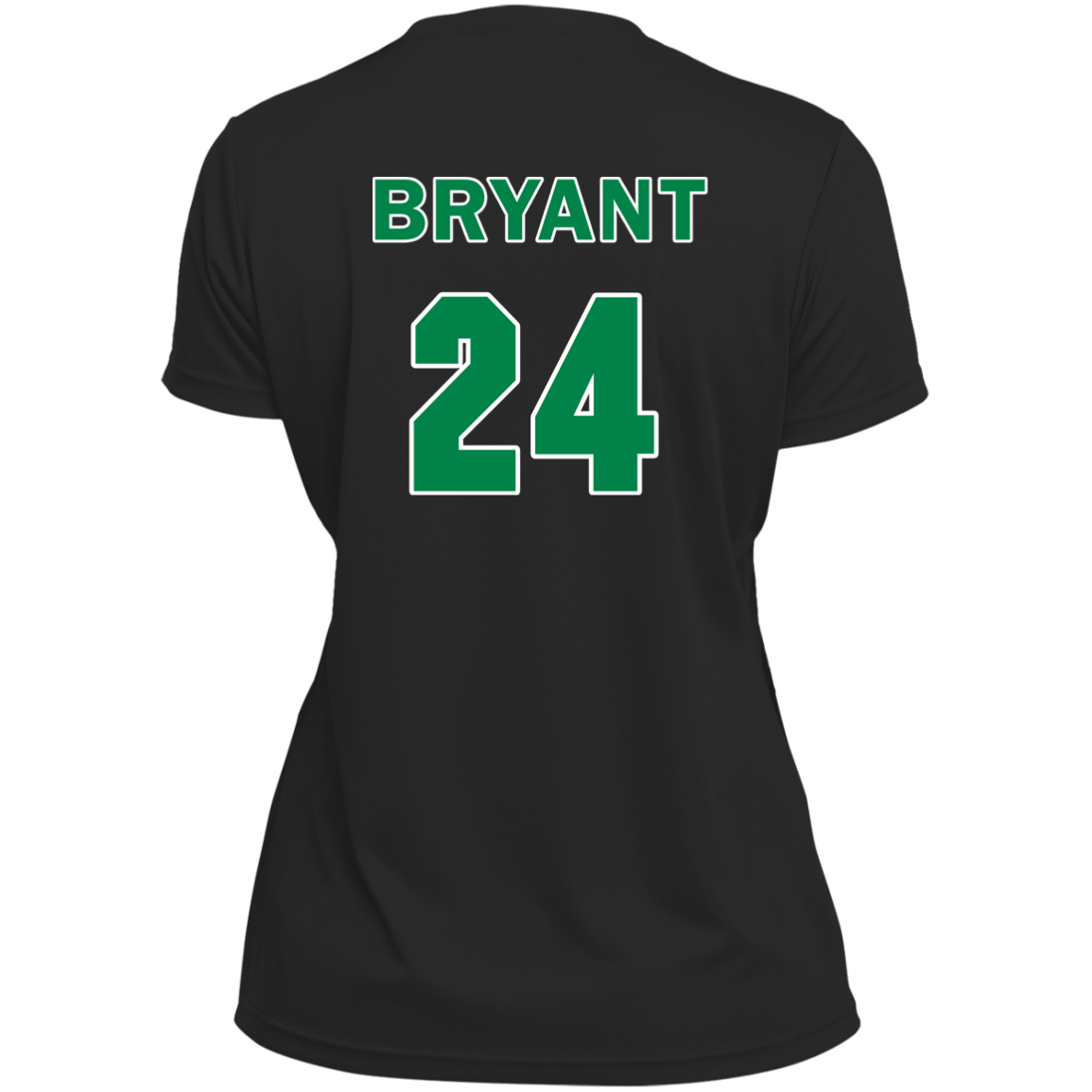 ArtichokeUSA Custom Design. RIP Kobe. Mamba Forever. Celtics / Lakers Fan Art Tribute. Ladies’ Moisture-Wicking V-Neck Tee