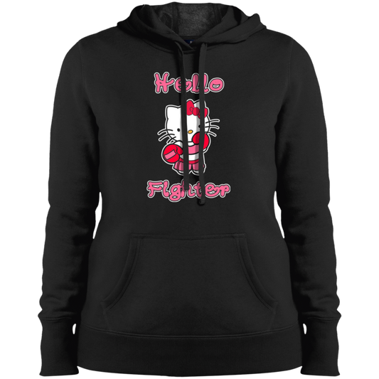 Artichoke Fight Gear Custom Design #13. Hello Fighter. Hello Kitty Parody Fan Art. MMA. Ladies' Ultra Soft Hoodie