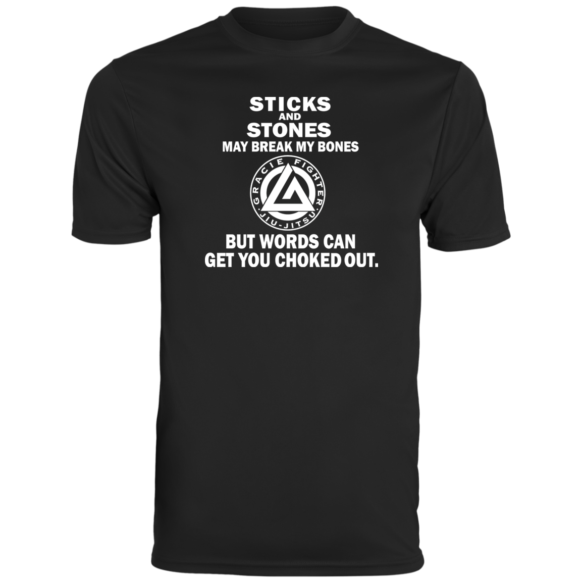 Artichoke Fight Gear Custom Design #19. Sticks and Stones. Youth Moisture-Wicking Tee