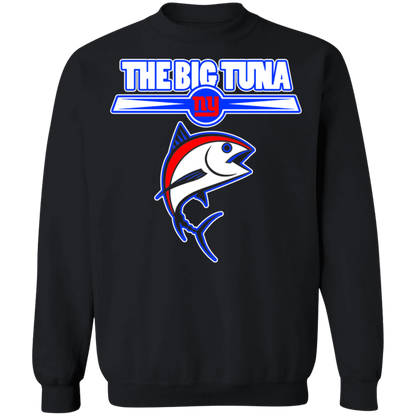 ArtichokeUSA Custom Design. The Big Tuna. Bill Parcell Tribute. NY Giants Fan Art. Crewneck Pullover Sweatshirt