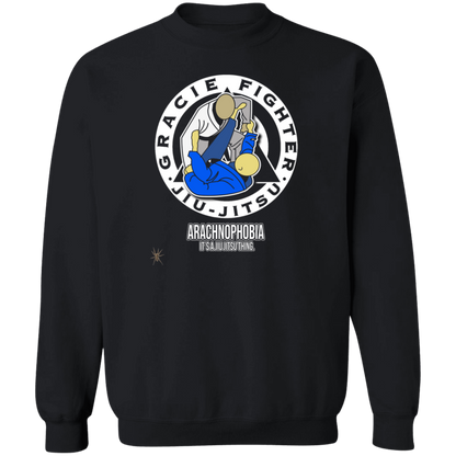 Artichoke Fight Gear Custom Design #1. Arachnophobia: Fear of Spiders. Spider Guard. It's a Jiu Jitsu Thing. Crewneck Pullover Sweatshirt