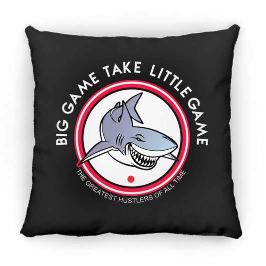 The GHOATS Custom Design. #25 Big Game Take Little Game. Large Square Pillow