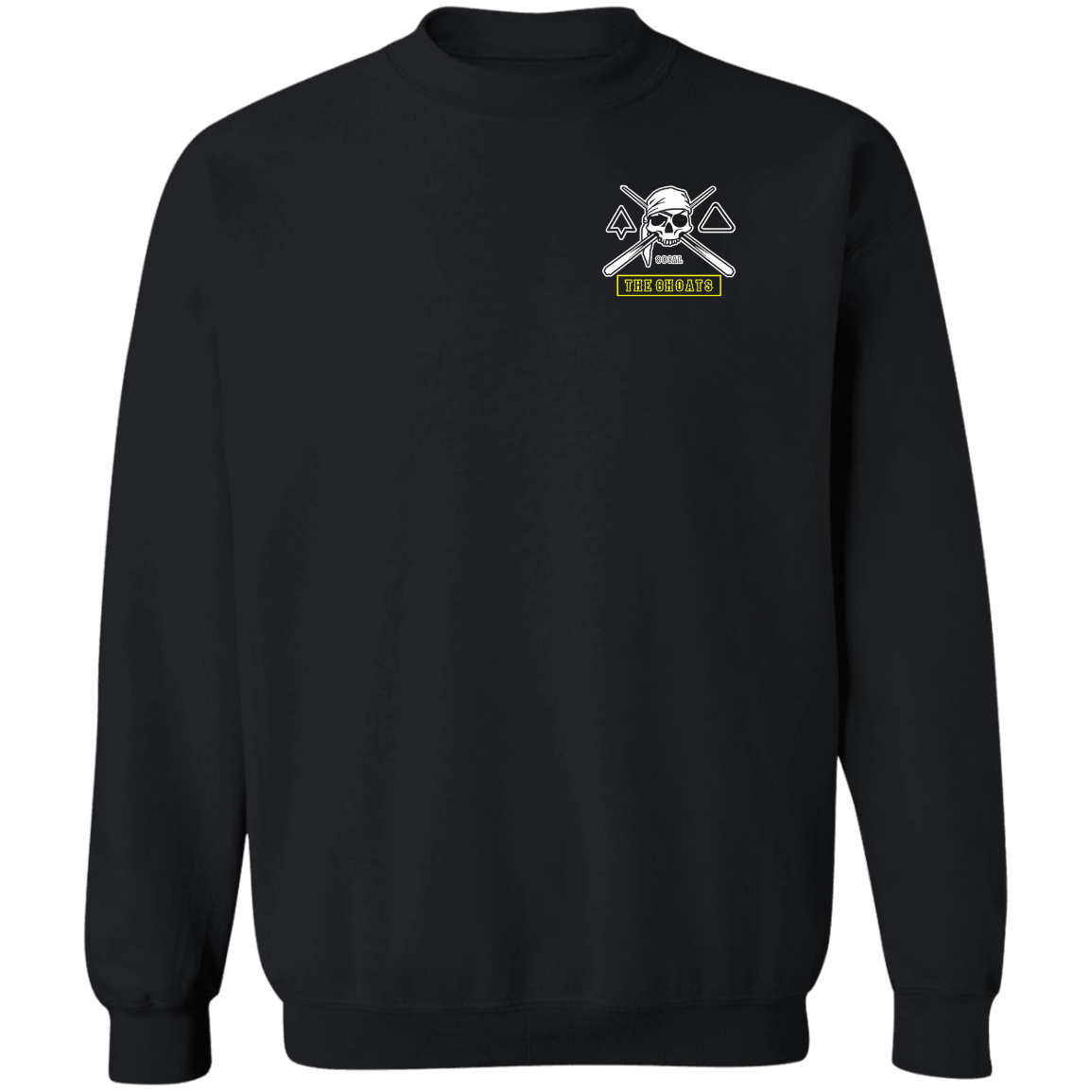 The GHOATS Custom Design. #4 Motorcycle Club Style. Ver 2/2. Crewneck Pullover Sweatshirt