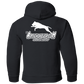 ArtichokeUSA Custom Design. Ruffing the Passer. Pitbull Edition. Male Version. Youth Pullover Hoodie