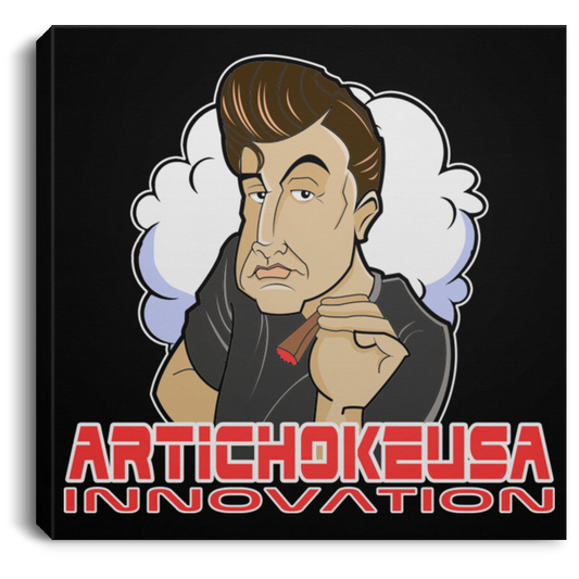 ArtichokeUSA Custom Design. Innovation. Elon Musk Parody Fan Art. Square Canvas .75in Frame