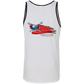 OPG Custom Design #12. American Golfer. Female Edition. 2 Tone Tank 100% Combed and Ringspun Cotton