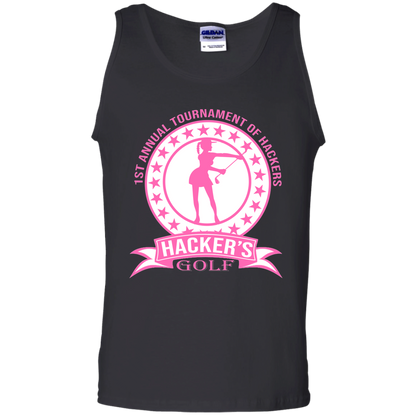 ZZZ#20 OPG Custom Design. 1st Annual Hackers Golf Tournament. Ladies Edition. 6 oz 100% Cotton Tank Top