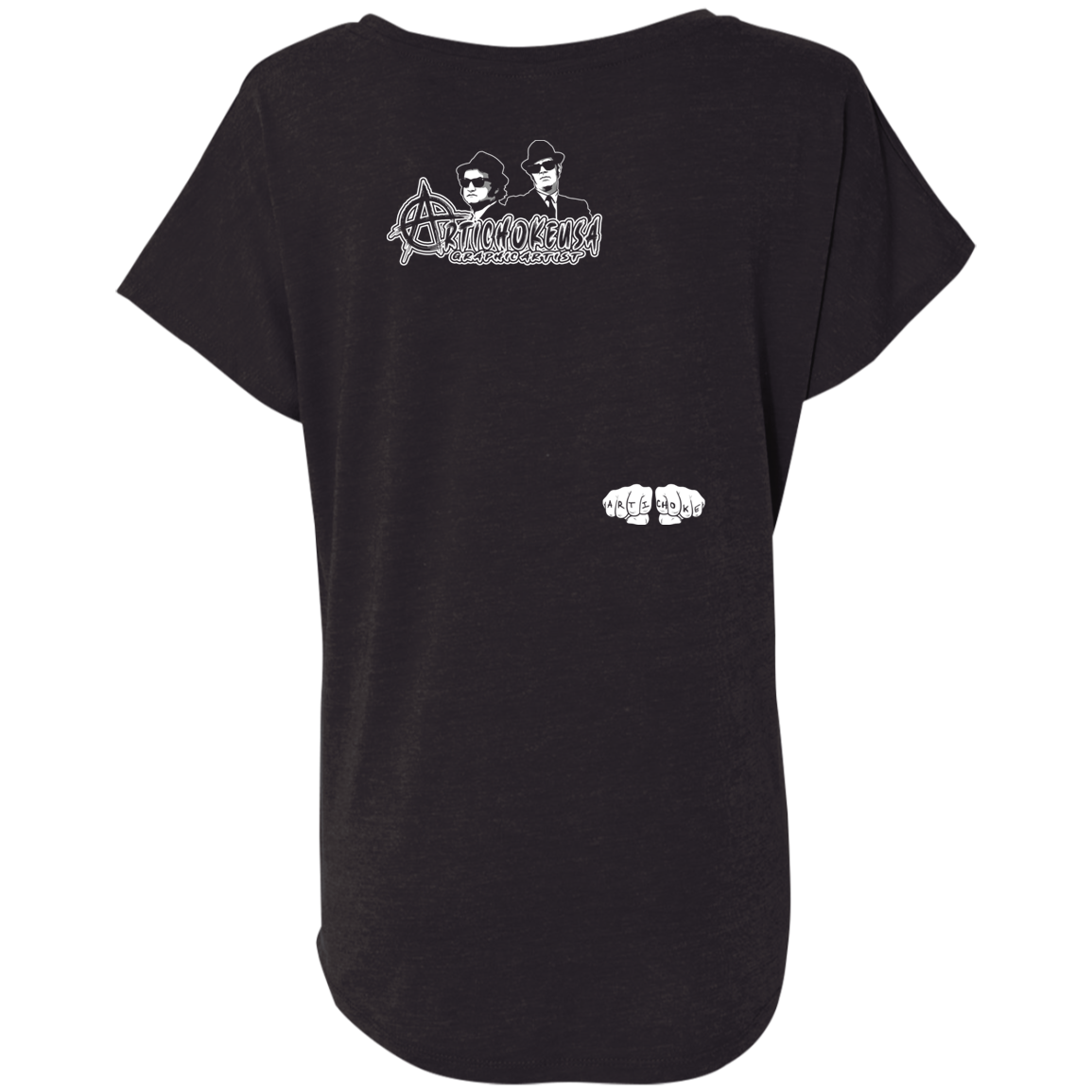 ArtichokeUSA Custom Design. The Good Ole Boys. Blues Brothers Fan Art. Ladies' Triblend Dolman Sleeve