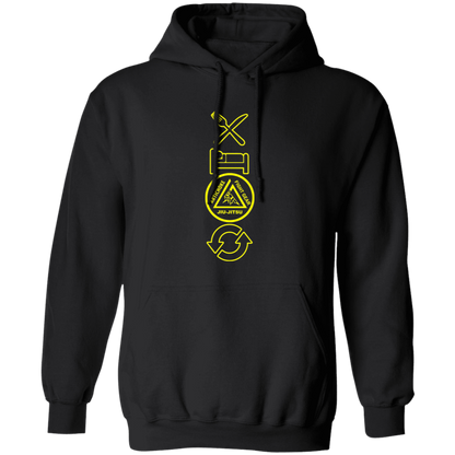 Artichoke Fight Gear Custom Design #9. EAT. SLEEP. JIU JITSU. REPEAT. Basic Pullover Hoodie