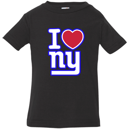 rtichokeUSA Custom Design. I heart New York Giants. NY Giants Football Fan Art. Infant Jersey T-Shirt