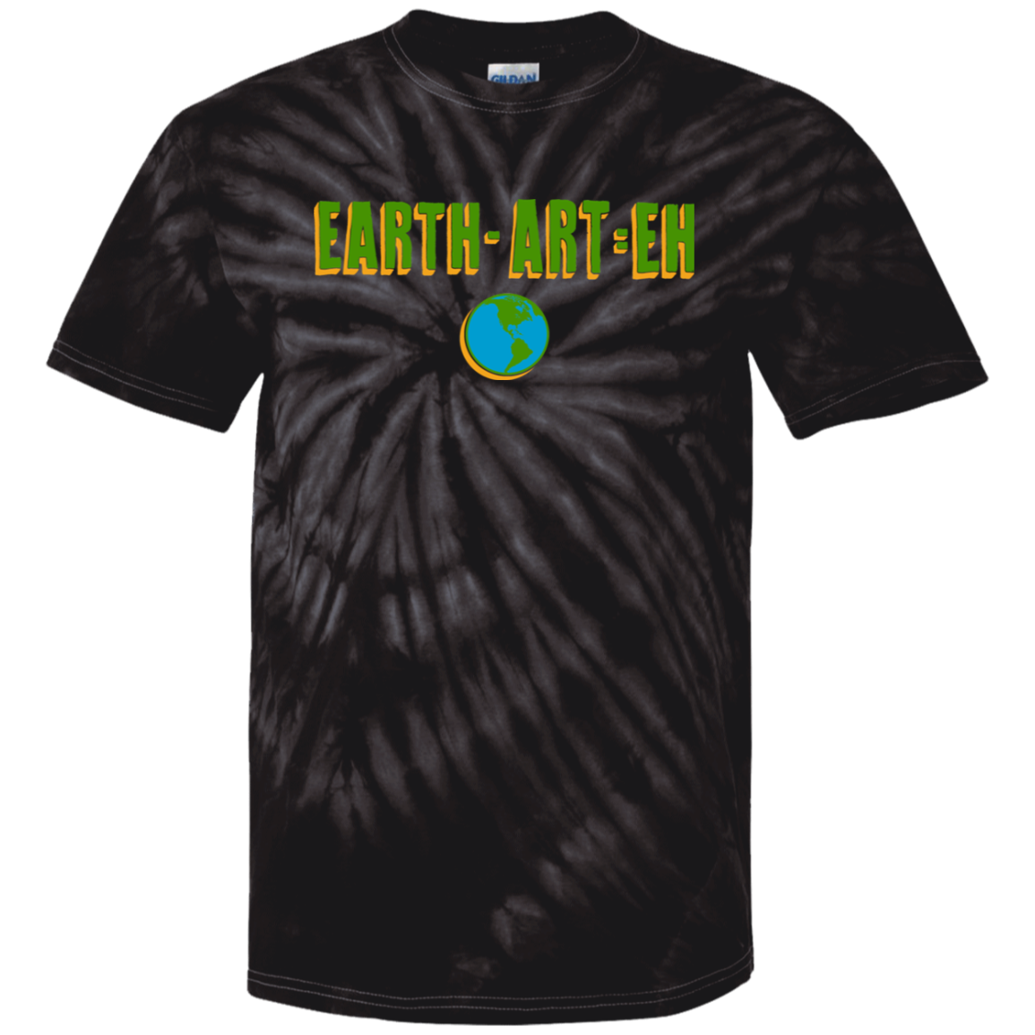 ArtichokeUSA Custom Design. EARTH-ART=EH. Youth Tie Dye T-Shirt