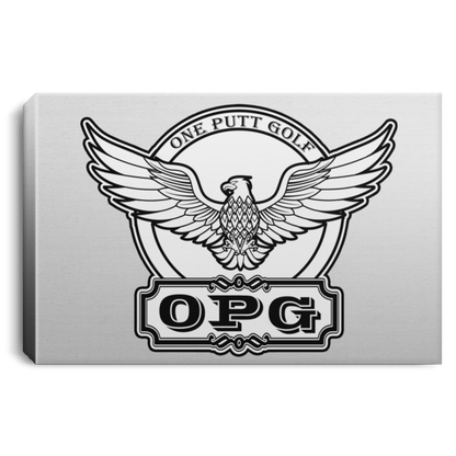 OPG Custom Design #00. OPG - One Putt Golf.  Front and Back Design. Landscape Canvas .75in Frame