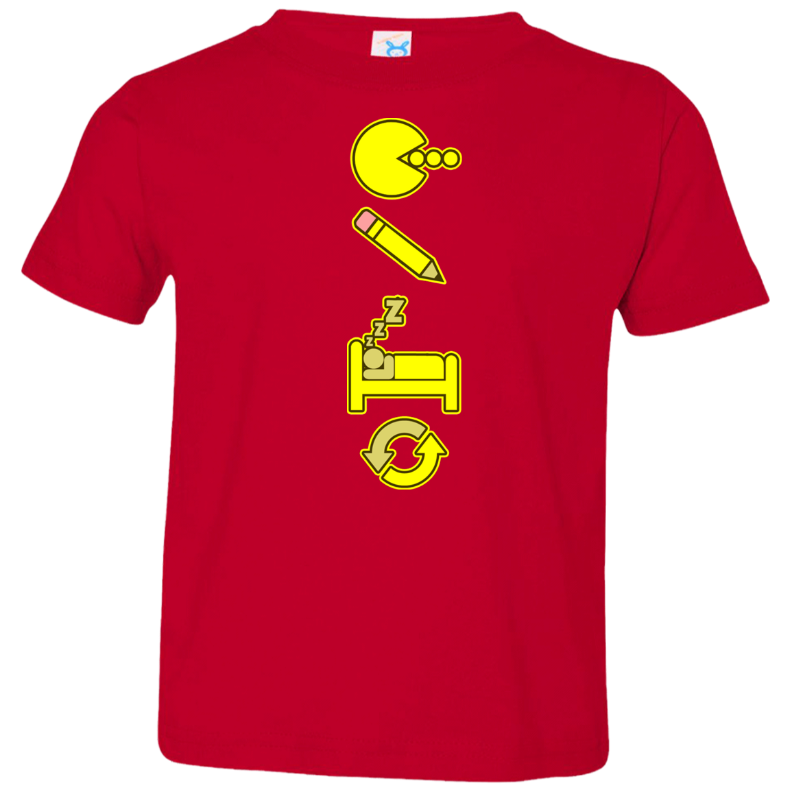ArtichokeUSA Custom Design. Eat. Draw. Sleep. Repeat. Toddler Jersey T-Shirt