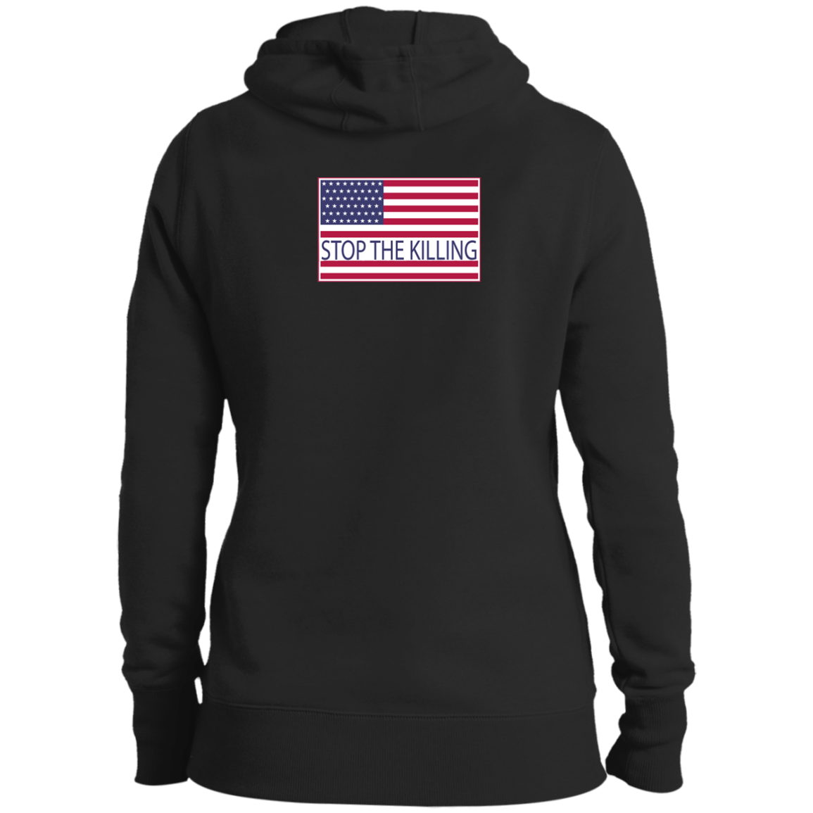 ArtichokeUSA Custom Design. TRIGGERED. STRESSED. Stop the Killing. Ladies' Pullover Hooded Sweatshirt