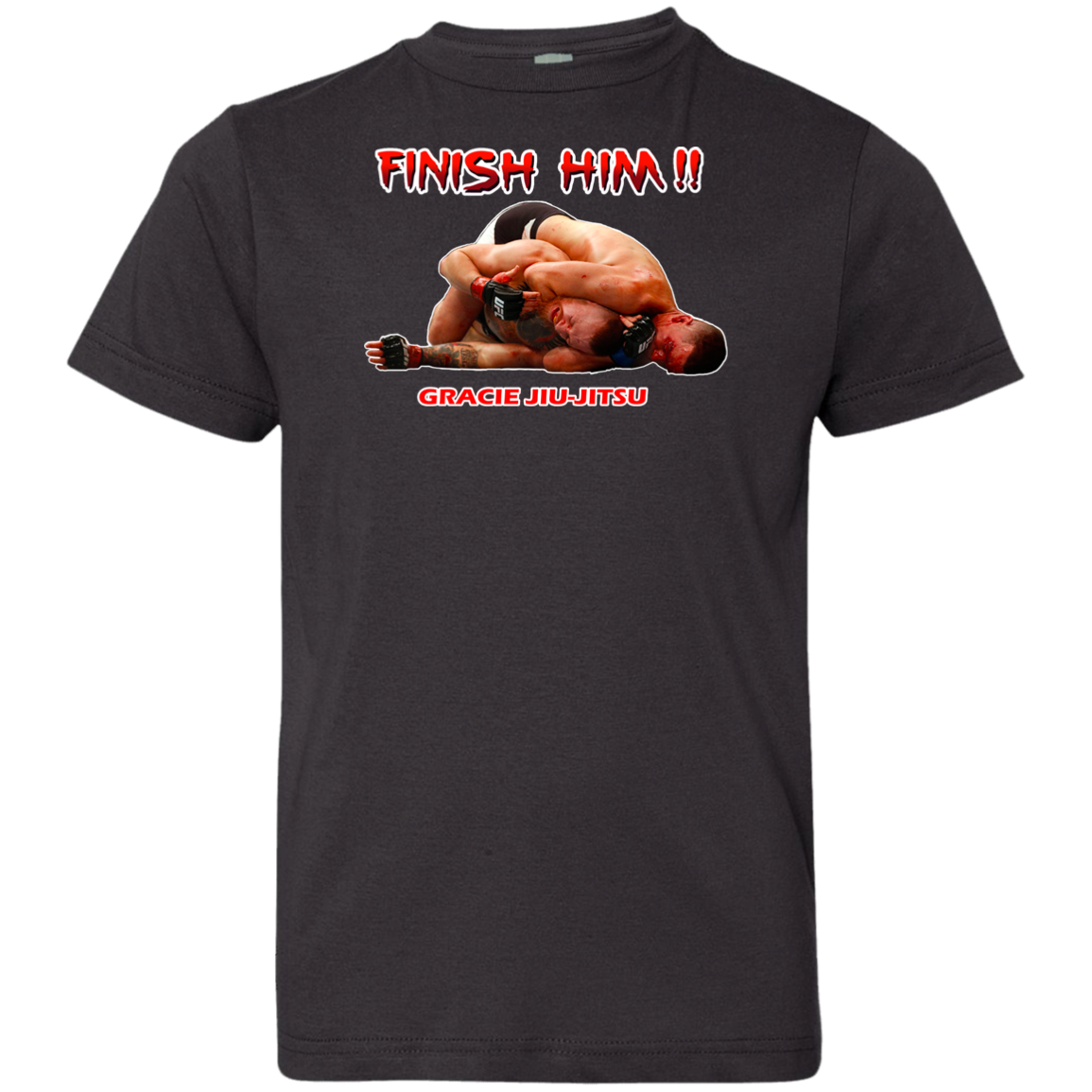 Artichoke Fight Gear Custom Design #8. Finish Him! Youth Jersey 100% Combed Ringspun Cotton T-Shirt