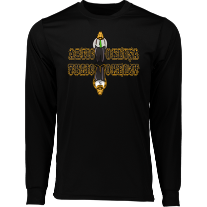 ArtichokeUSA Custom Design. Façade: (Noun) A false appearance that makes someone or something seem more pleasant or better than they really are.  Long Sleeve Moisture-Wicking Tee