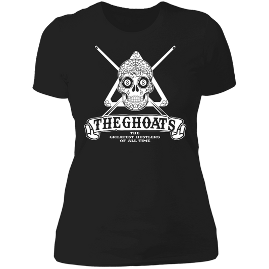 The GHOATS Custom Design #37. Sugar Skull Pool Theme. Ladies' Boyfriend T-Shirt