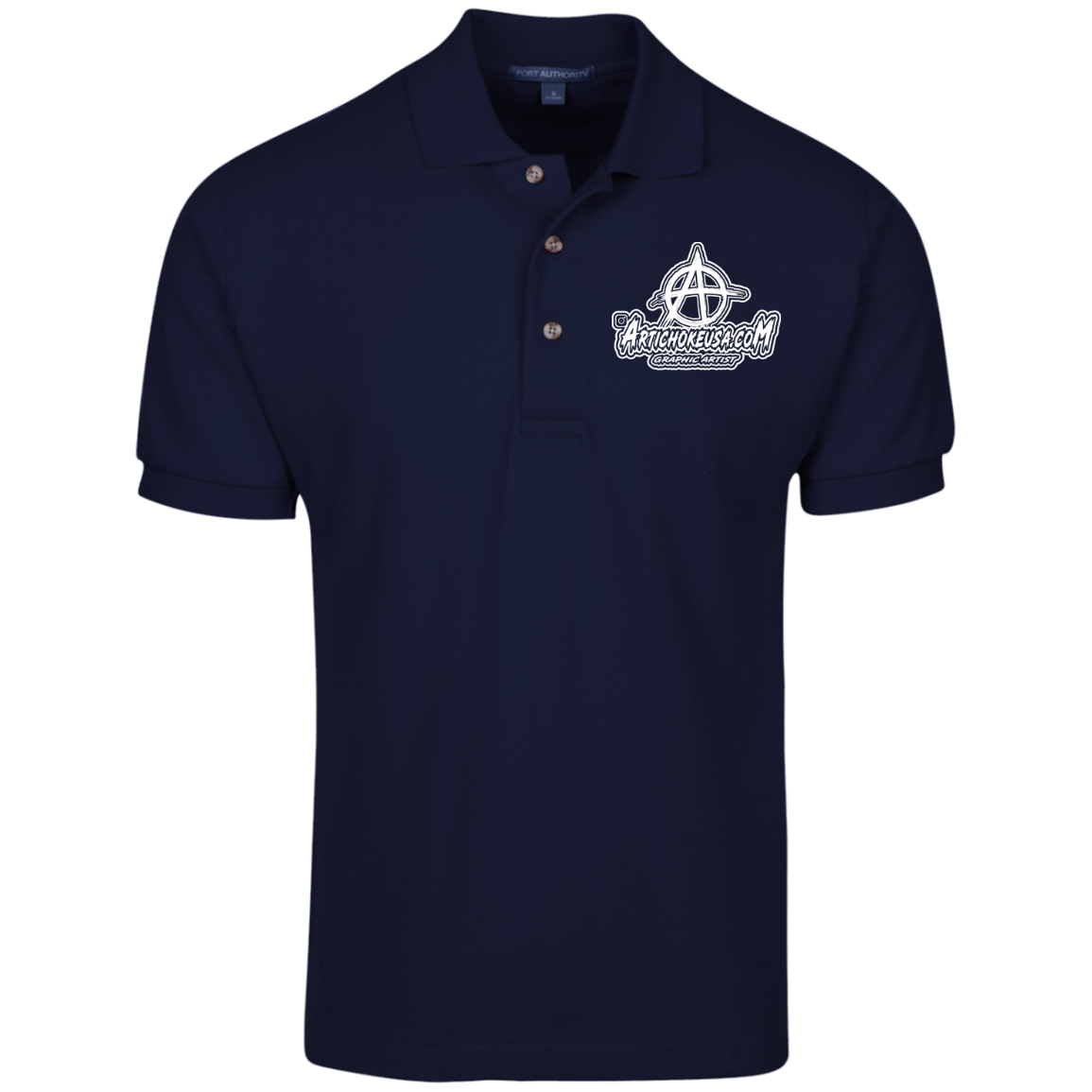 Embroidered Cotton Pique Knit Polo