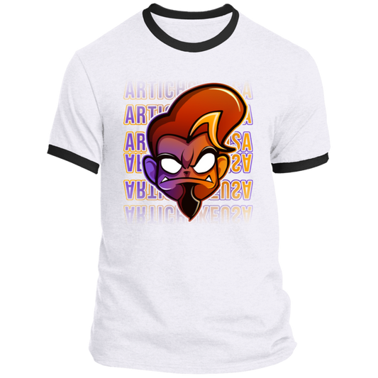 ArtichokeUSA Character and Font design. Let's Create Your Own Team Design Today. Arthur. Ringer Tee