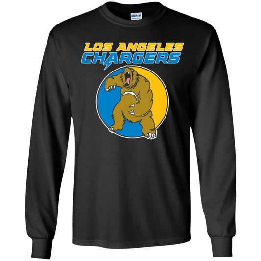 ArtichokeUSA Custom Design. Los Angeles Chargers Fan Art. Youth LS T-Shirt