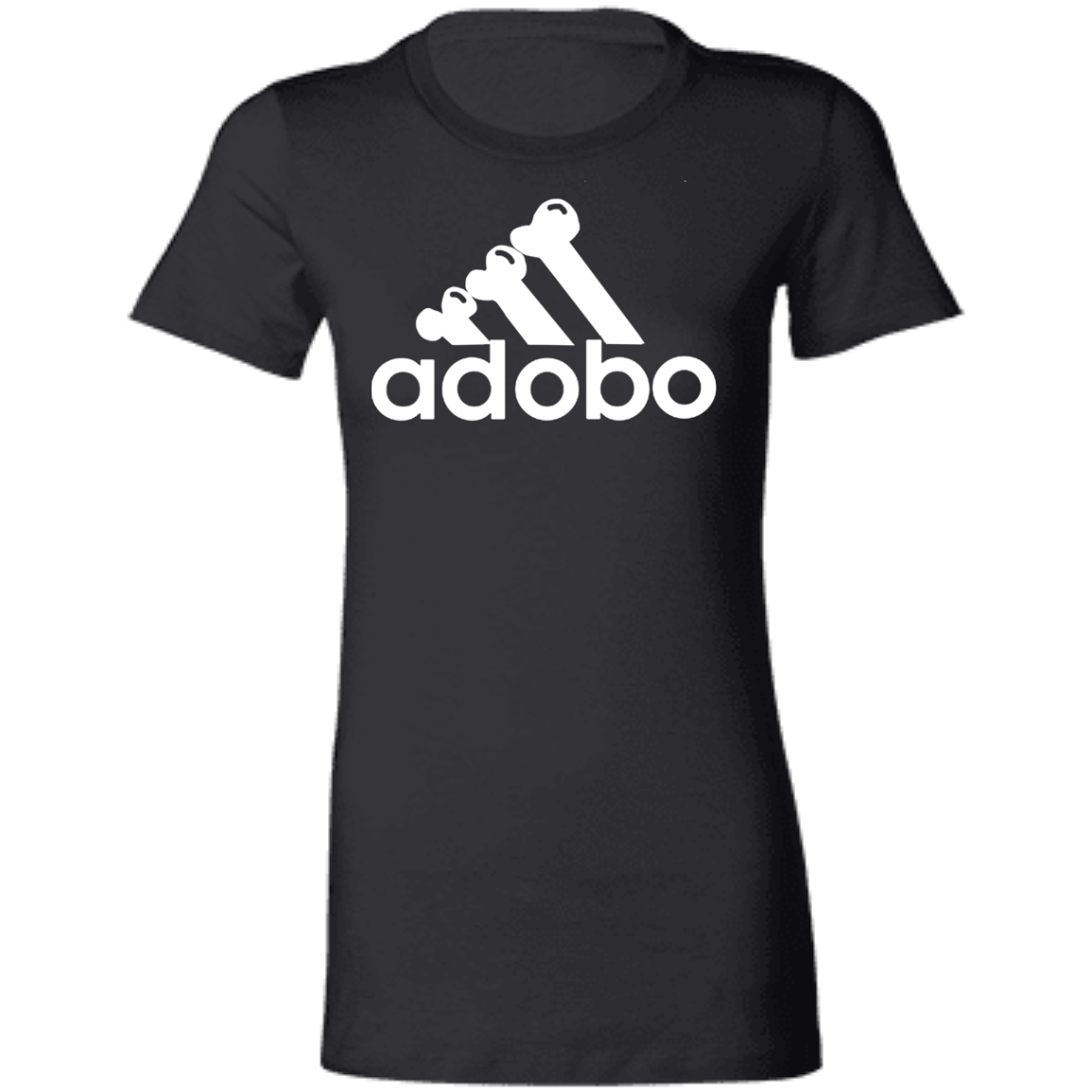 ArtichokeUSA Custom Design. Adobo. Adidas Parody. Ladies' Favorite T-Shirt