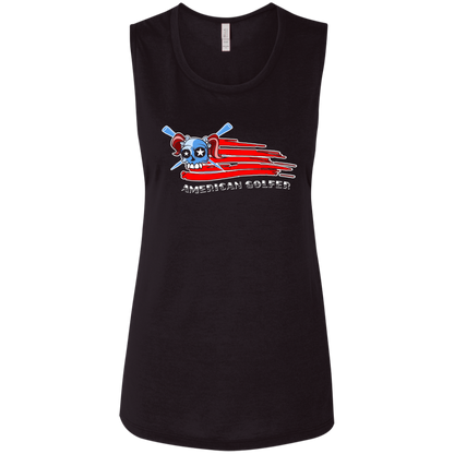 OPG Custom Design #12. Golf America. Female Edition. Ladies' Flowy Muscle Tank