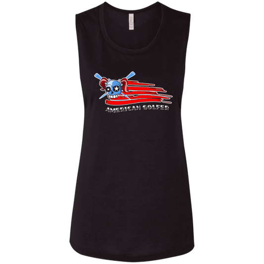 OPG Custom Design #12. Golf America. Female Edition. Ladies' Flowy Muscle Tank