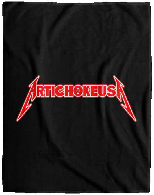 ArtichokeUSA Custom Design. Metallica Style Logo. Let's Make One For Your Project. Plush Fleece Blanket - 60x80