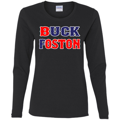 ArtichokeUSA Custom Design. BUCK FOSTON. Ladies' Cotton LS T-Shirt