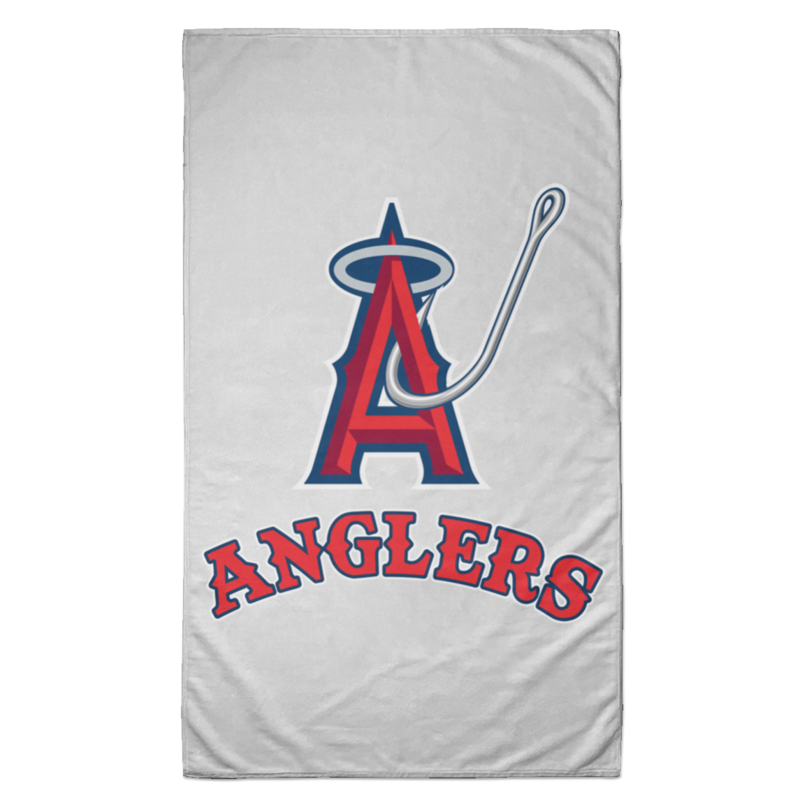 ArtichokeUSA Custom Design. Anglers. Southern California Sports Fishing. Los Angeles Angels Parody. Towel - 35x60