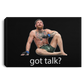 Artichoke Fight Gear Custom Design #12. Got Talk? MMA.  Landscape Canvas .75in Frame